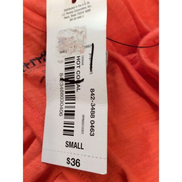 ANA Women Halter Top With Tassel  Small Orange - Picture 3 of 4